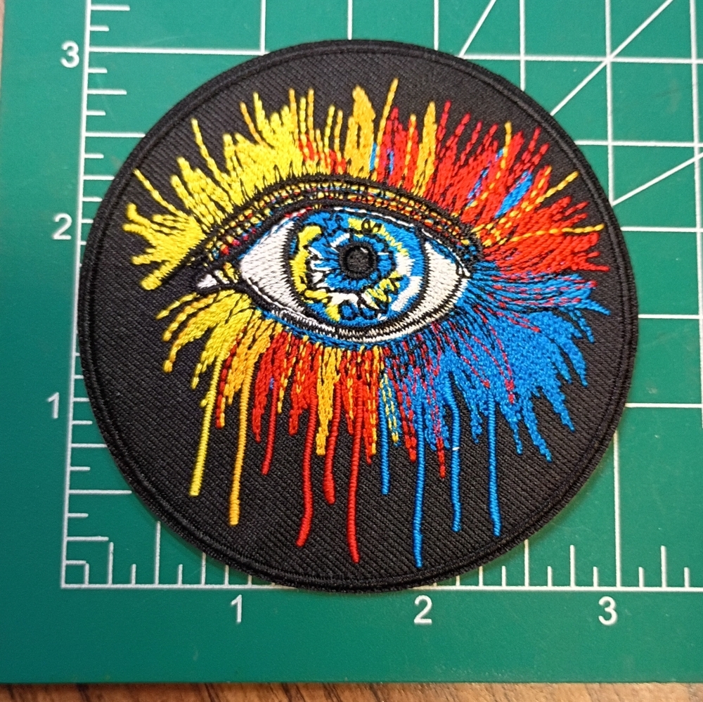 2/$10 Colorful Eye Artistic Embroidered Patch